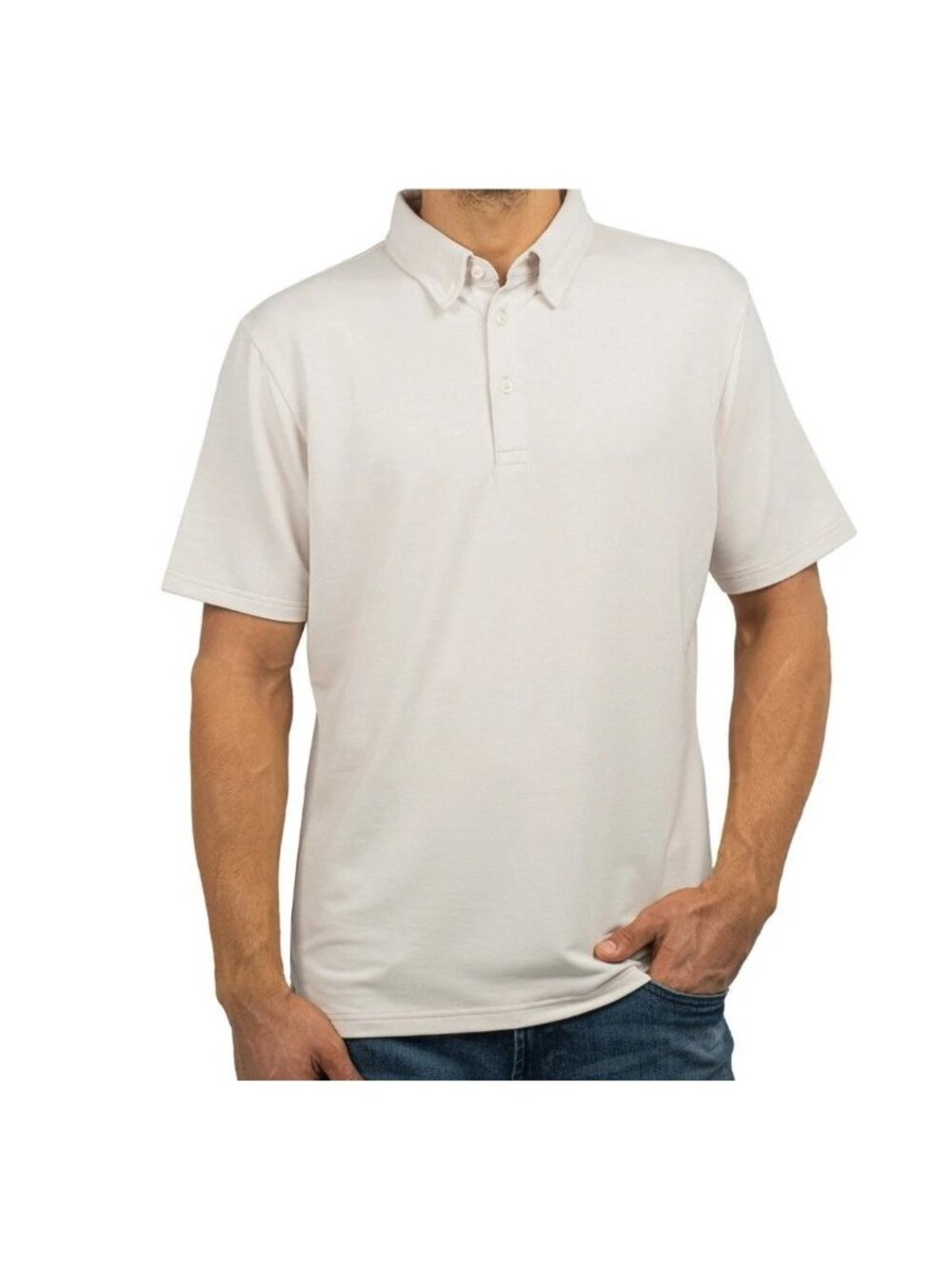 NWT Jachs New York Men's L Tan Polo Shirt Modal Blend